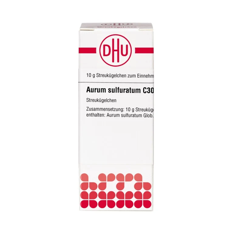 DHU Aurum sulfuratum C30 Globuli, 10 g Globuli