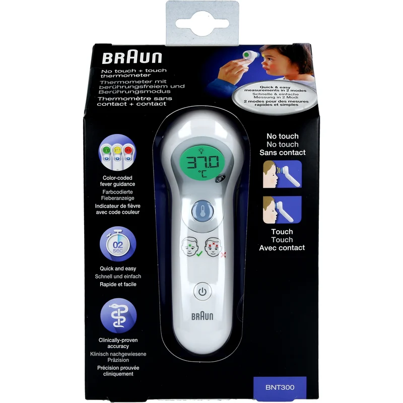BRAUN No touch + touch Stirnthermometer, 1 St