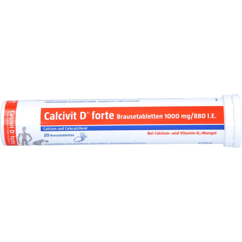 Calcivit D forte Brausetabletten, 1000 mg/880 I.E., 40 St BTA