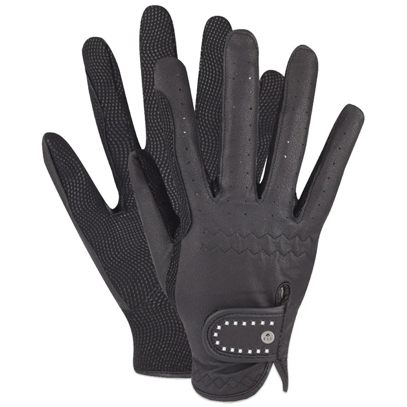Guanti da Equitazione Allrounder Neri per Bambini