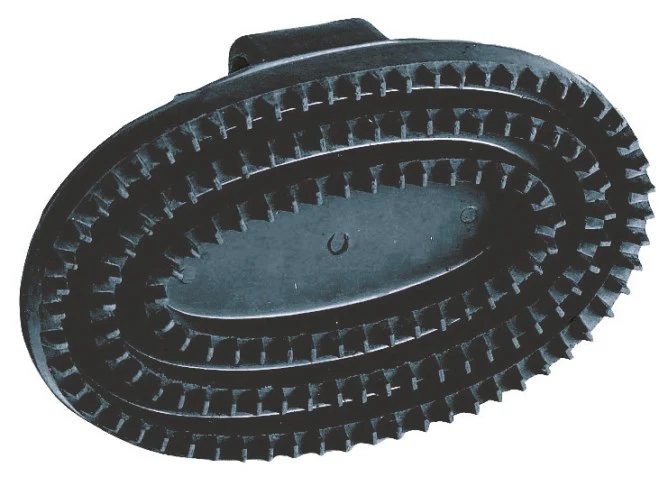 Gummistriegel oval, Hartgummi