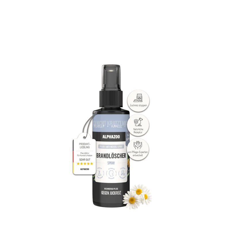 Brandlöscher Anti Juckreiz Spray für Hunde - Natürliche Hautpflege mit Kamille & Calendula