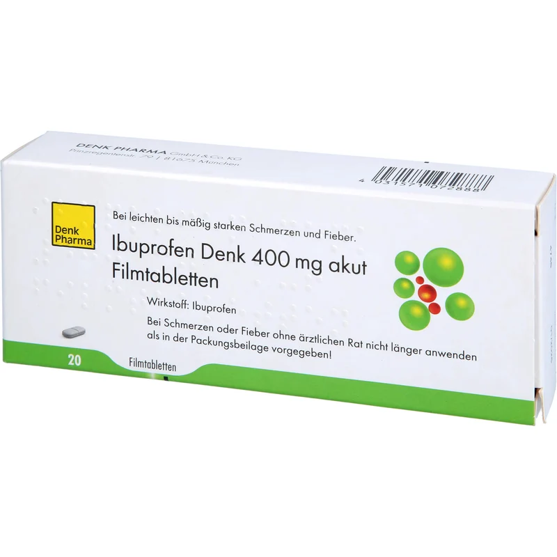 Ibuprofen Denk 400 mg akut Filmtabletten, 20 St FTA