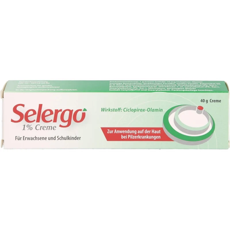 Selergo 1% Creme bei Pilzerkrankungen der Haut, 40 g Creme