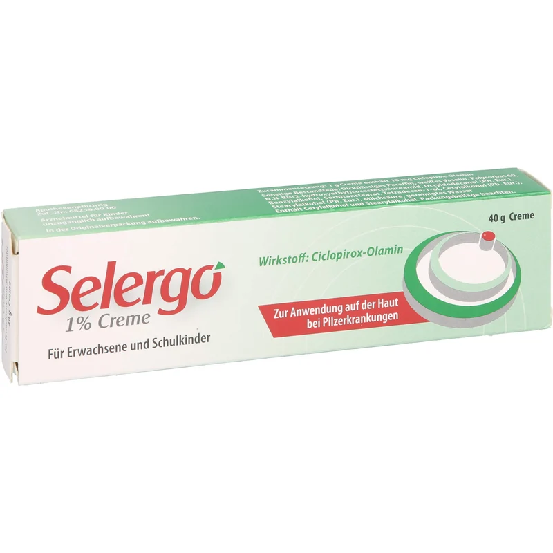 Selergo 1% Creme bei Pilzerkrankungen der Haut, 40 g Creme