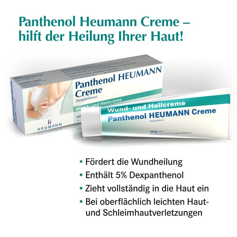 Panthenol Heumann Creme Wund- und Heilcreme, 100 g Creme