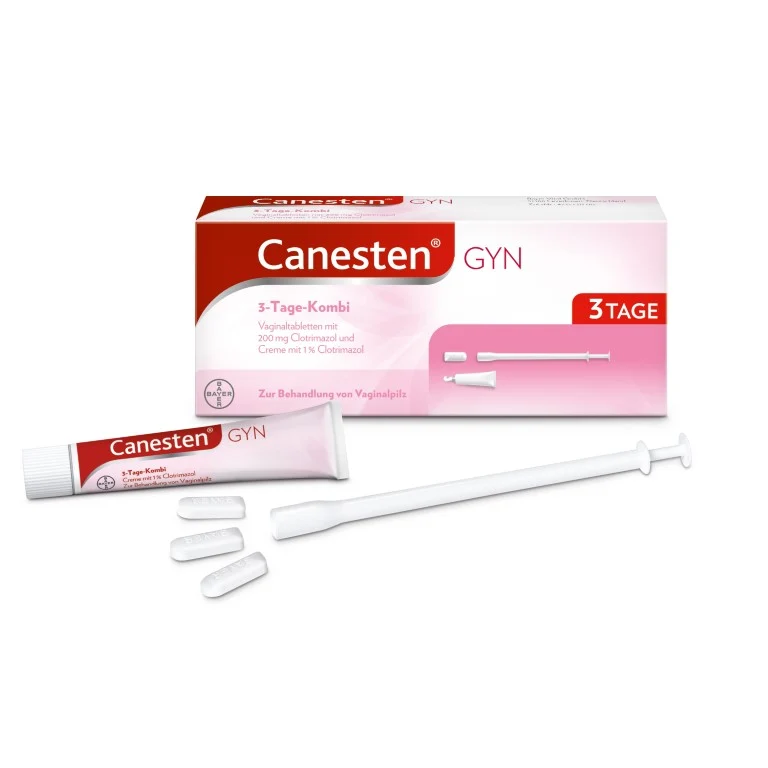 Canesten Gyn 3-Tage-Kombi Vaginaltabletten und Creme, 1 St. Kombipackung