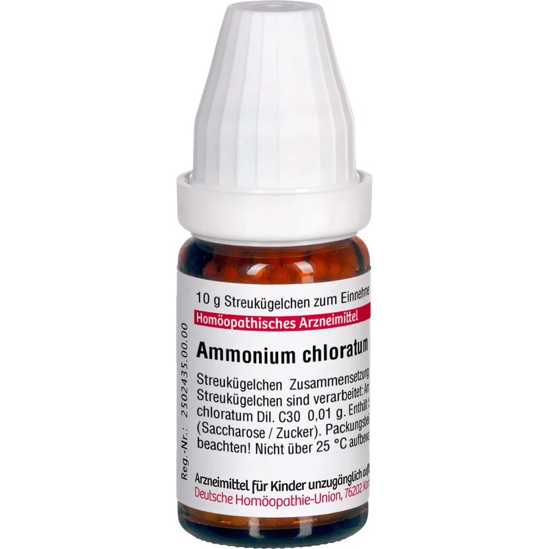 DHU Ammonium chloratum C 30 Streukügelchen, 10 g Globuli