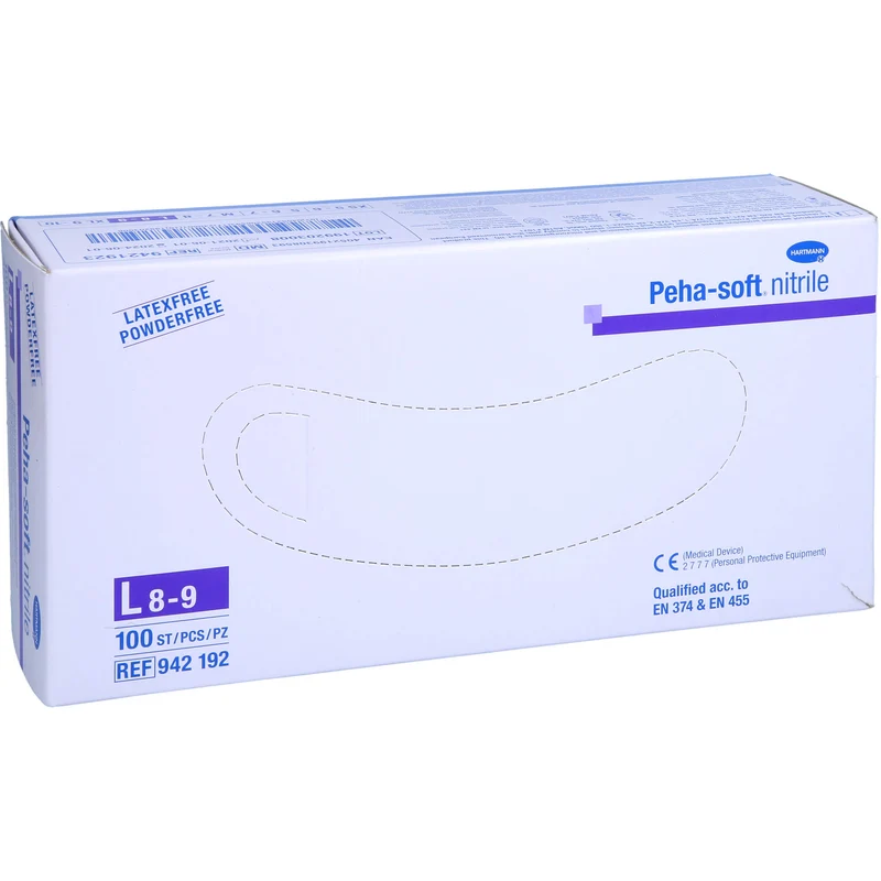 Peha-soft nitrile Untersuch.handsch. L unst.pudfr., 100 St HAS