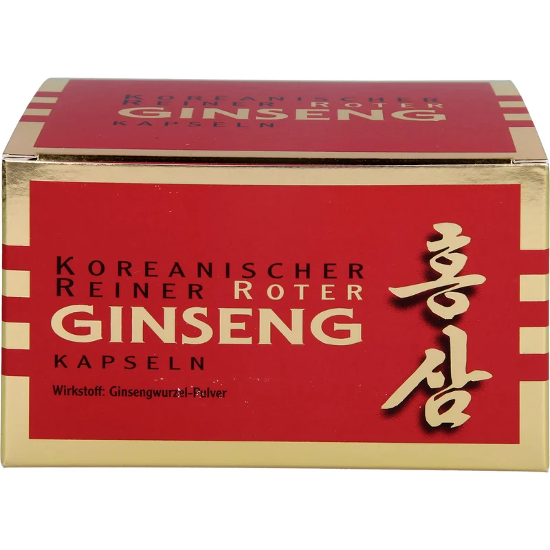 Koreanischer reiner roter Ginseng 300 mg Wurzelpulver Kapseln, 200 St. Kapseln