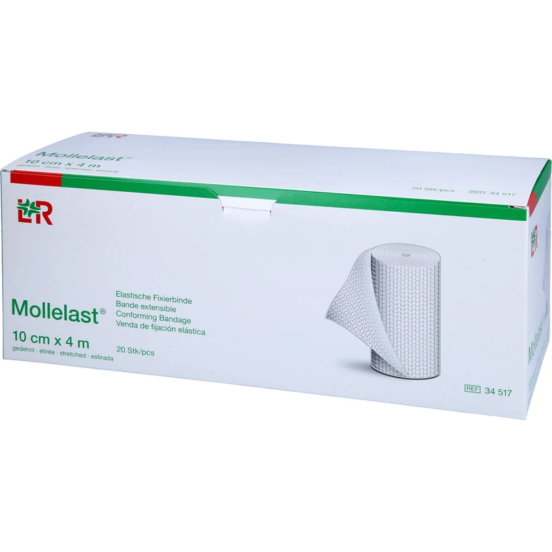 Mollelast elastische Fixierbinde 10 cm x 4 m, 20 St. Binde