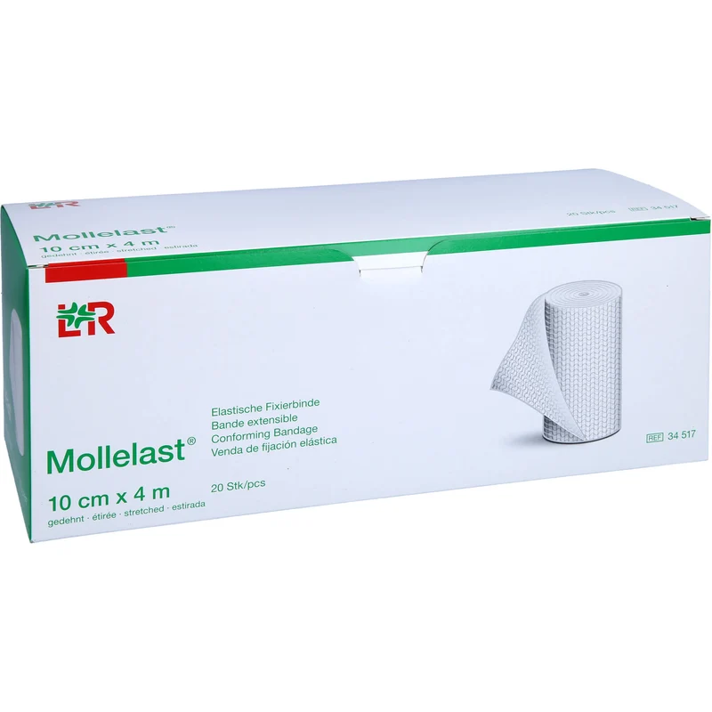 Mollelast elastische Fixierbinde 10 cm x 4 m, 20 St. Binde