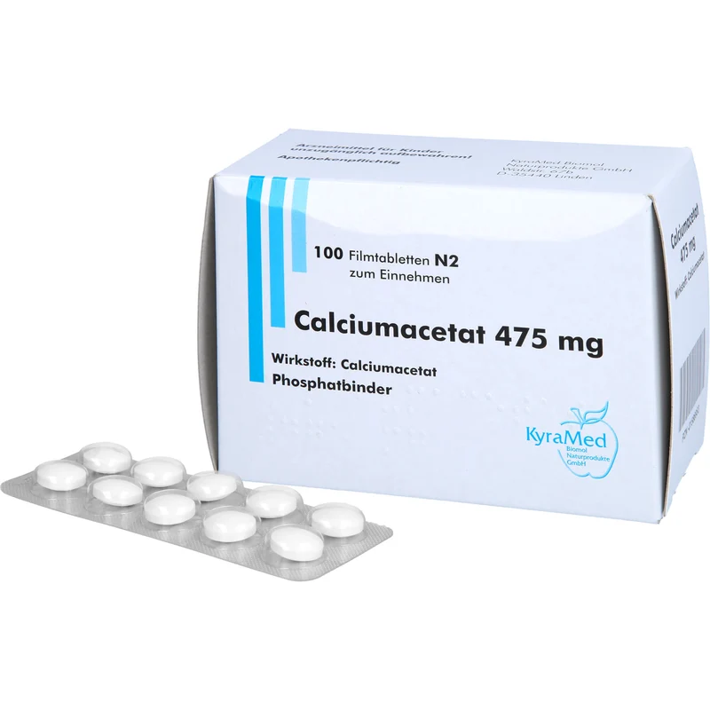 Calciumacetat 475 mg, Filmtabletten, 100 St FTA