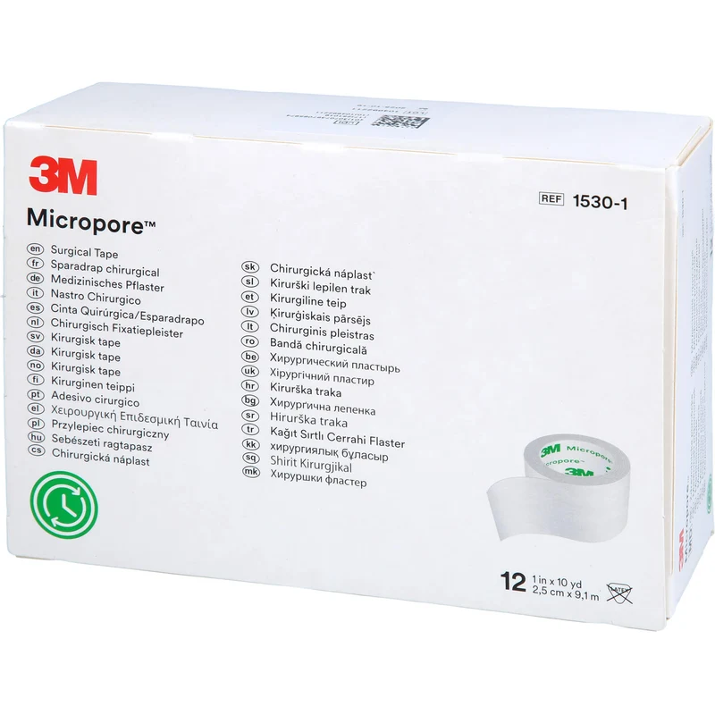 MICROPORE WEI 2,50 cm x 9,10 m, 12 St PFL