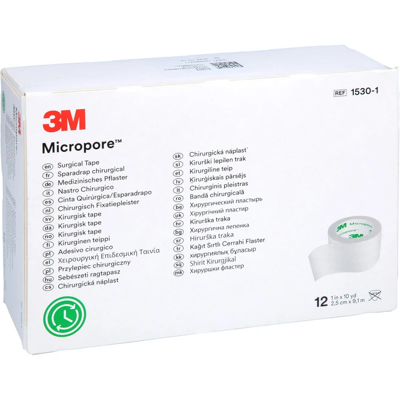 MICROPORE WEI 2,50 cm x 9,10 m, 12 St PFL