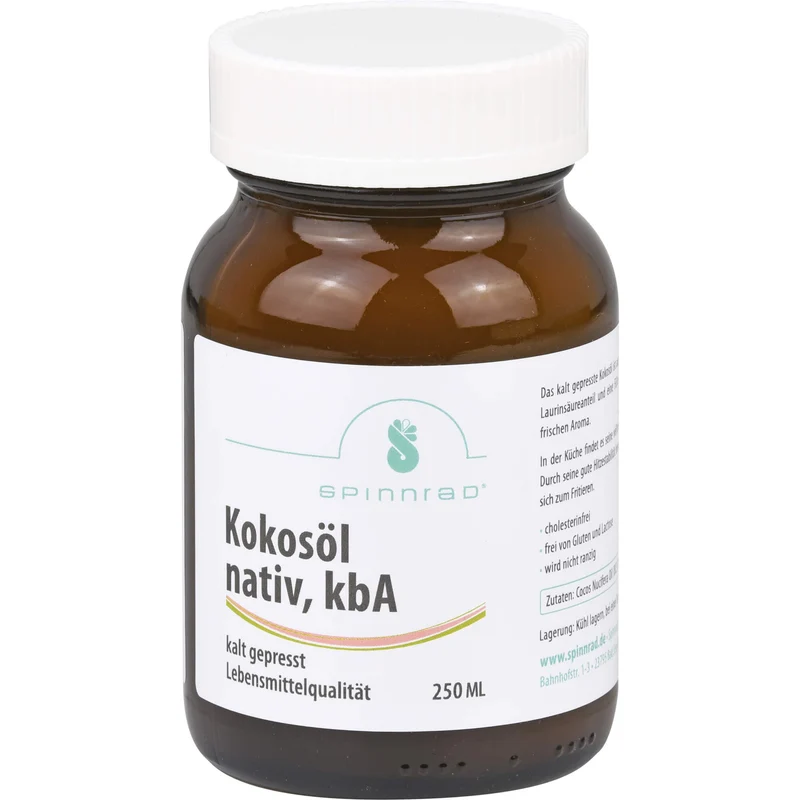 Kokosoel kalt gepresst kba LM Qualität, 250 ml OEL