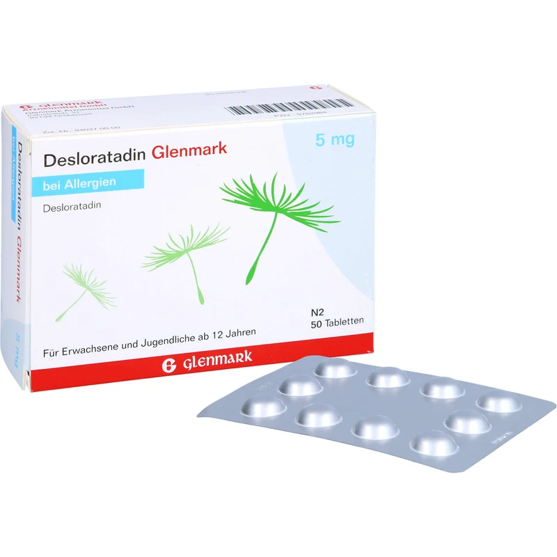 Glenmark Desloratadin 5 mg Tabletten, 50 St. Tabletten