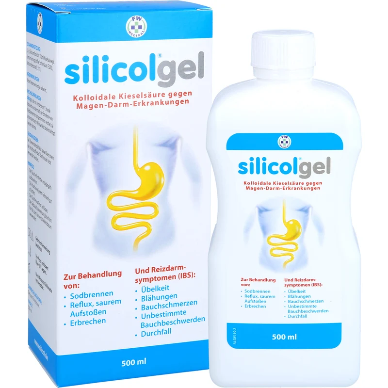 Silicol Gel kolloidale Kieselsäure gegen Magen-Darm-Erkrankungen, 500 ml Gel