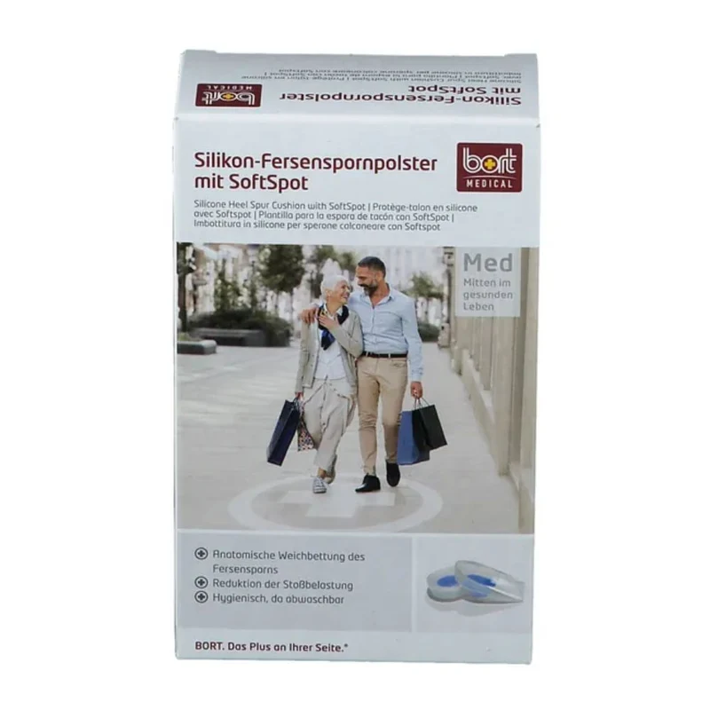 Bort Silikon-Fersenspornpolster mit Softspot Gr.S, 2 St. Zubehör