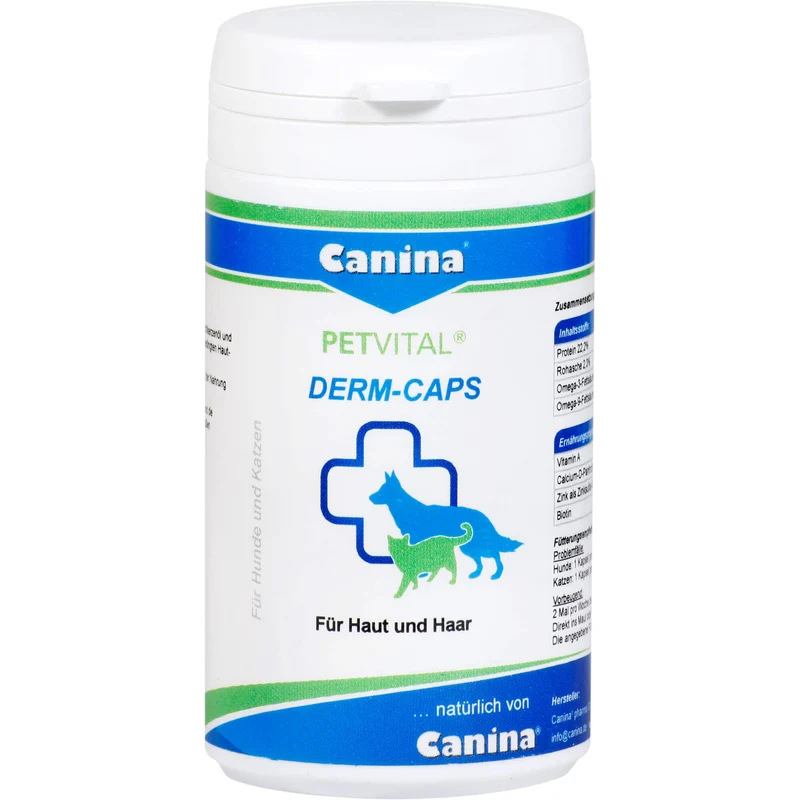 PETVITAL DERM-CAPS VET, 40 g Kapseln
