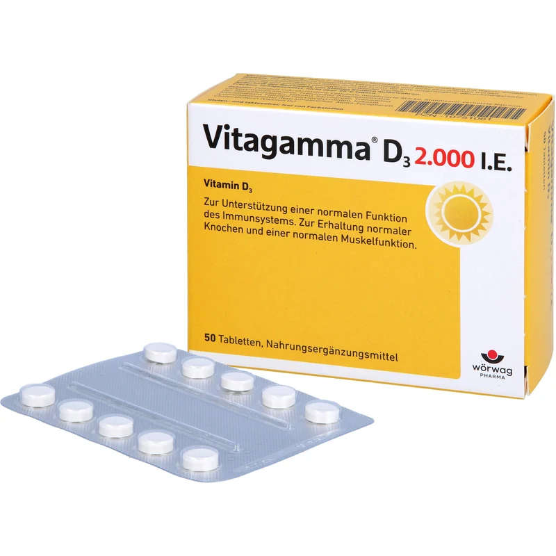 Vitagamma D3 2,000 I.E.Vitamin D3 NEM, 50 St TAB