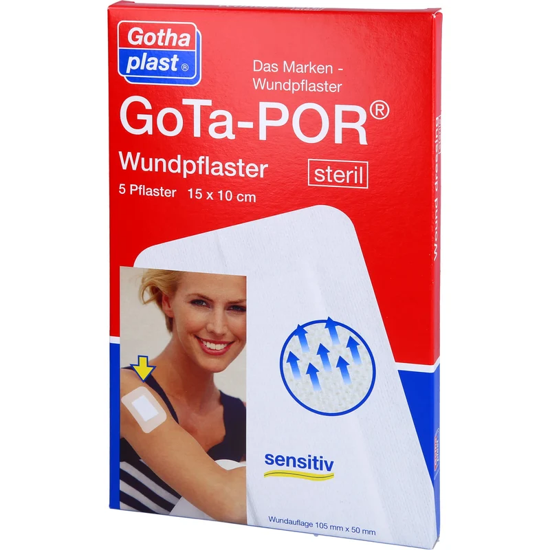 GoTa-POR Wundpflaster steril 150mmx100mm, 5 St. Pflaster