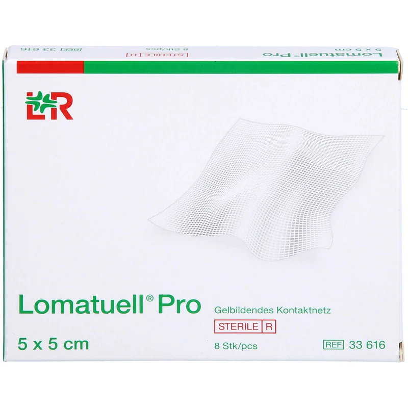 Lomatuell Pro 5x5cm steril, 8 St VER
