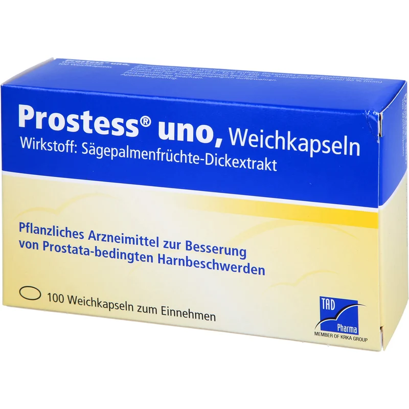 TAD Pharma Prostess uno Weichkapseln zur Besserung von prostatabedingten Harnbeschwerden, 100 St. Kapseln