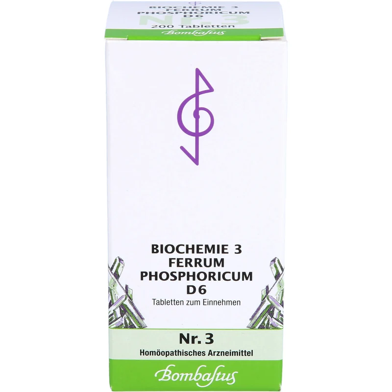 Biochemie 3 Ferrum phosphoricum Bombastus D6 Tbl., 200 St TAB