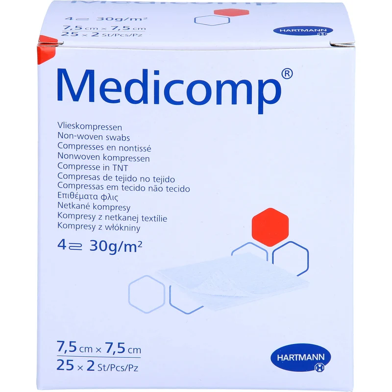 Medicomp Bl st 7,5x7,5, 25X2 St KOM