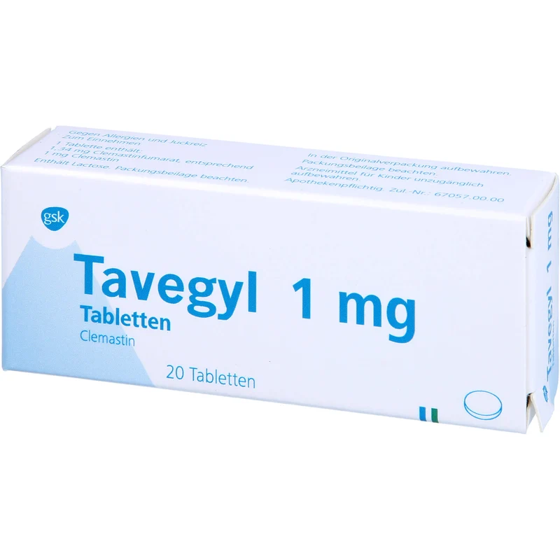 Tavegyl 1 mg Eurim Tabletten bei Allergien, 20 St. Tabletten