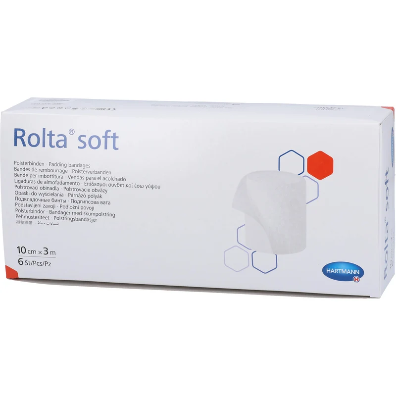 HARTMANN Rolta soft Synthetik-Wattebinden 10 cm x 3 m, 6 St. Binde