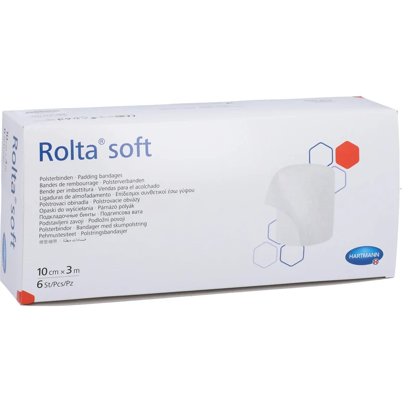 HARTMANN Rolta soft Synthetik-Wattebinden 10 cm x 3 m, 6 St. Binde