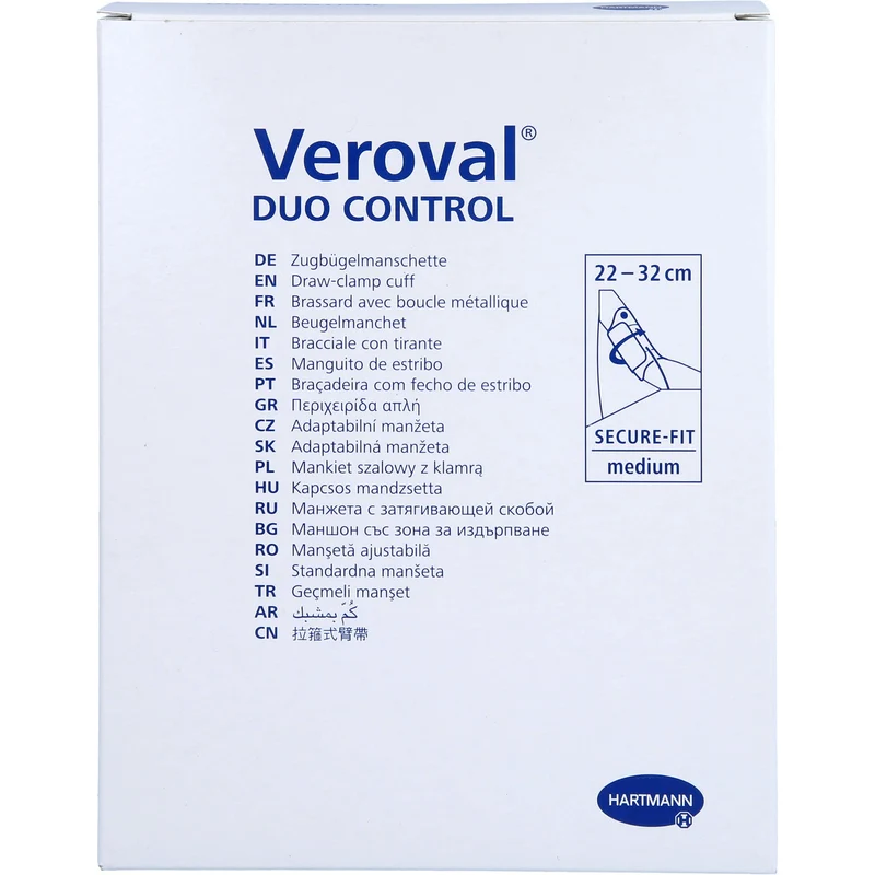 Veroval duo control Zugbügelmanschette M 22-32 cm, 1 St. Manschette