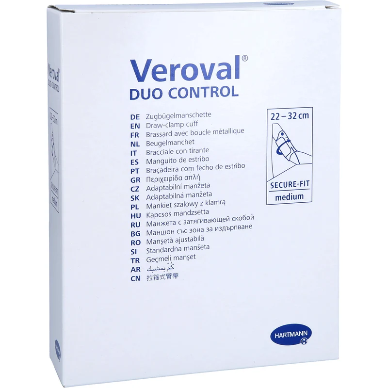 Veroval duo control Zugbügelmanschette M 22-32 cm, 1 St. Manschette