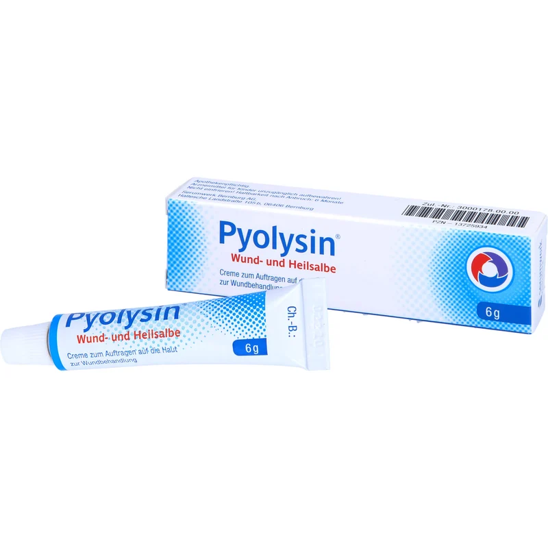 Pyolysin Wund- und Heilsalbe bei oberflächlichen Wunden, 6 g Salbe