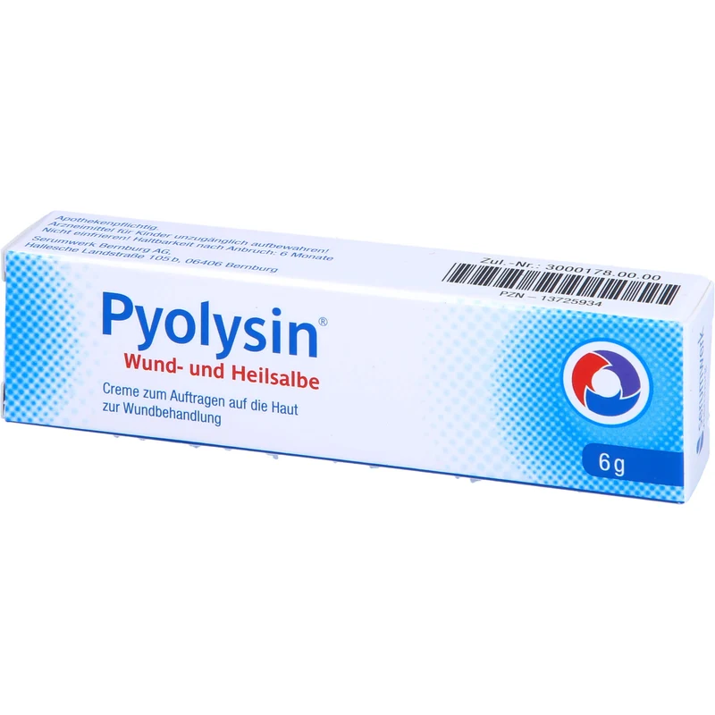 Pyolysin Wund- und Heilsalbe bei oberflächlichen Wunden, 6 g Salbe