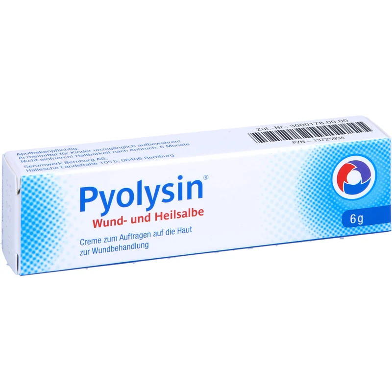 Pyolysin Wund- und Heilsalbe bei oberflächlichen Wunden, 6 g Salbe