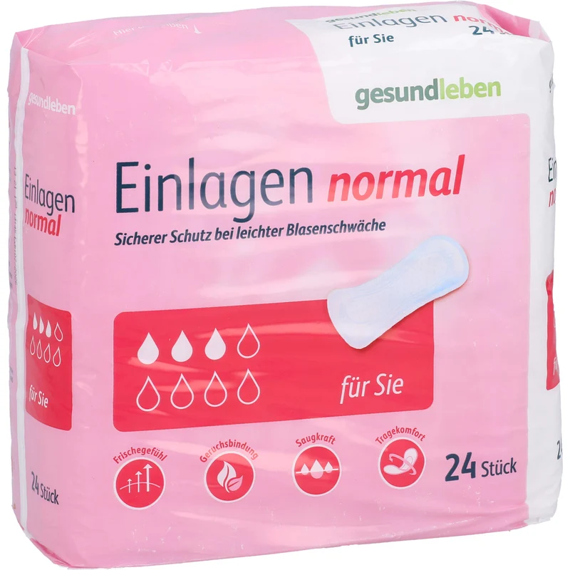 Gesund leben Einlagen normal bei leichter Blasenschwäche, 24 St. Einlagen