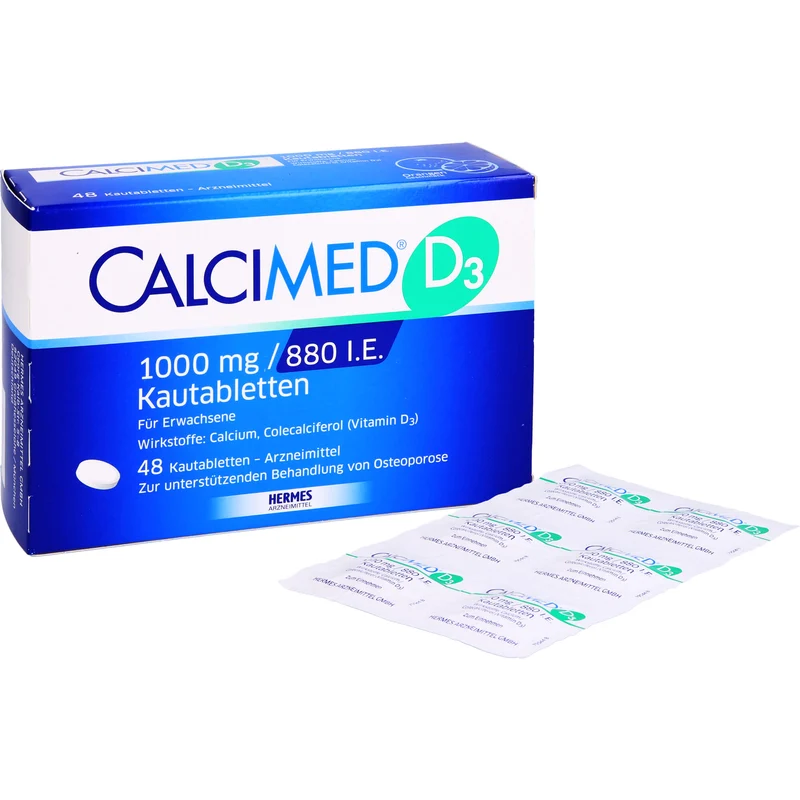 CALCIMED D3 1000 mg / 880 I.E. Kautabletten, 48 St. Tabletten