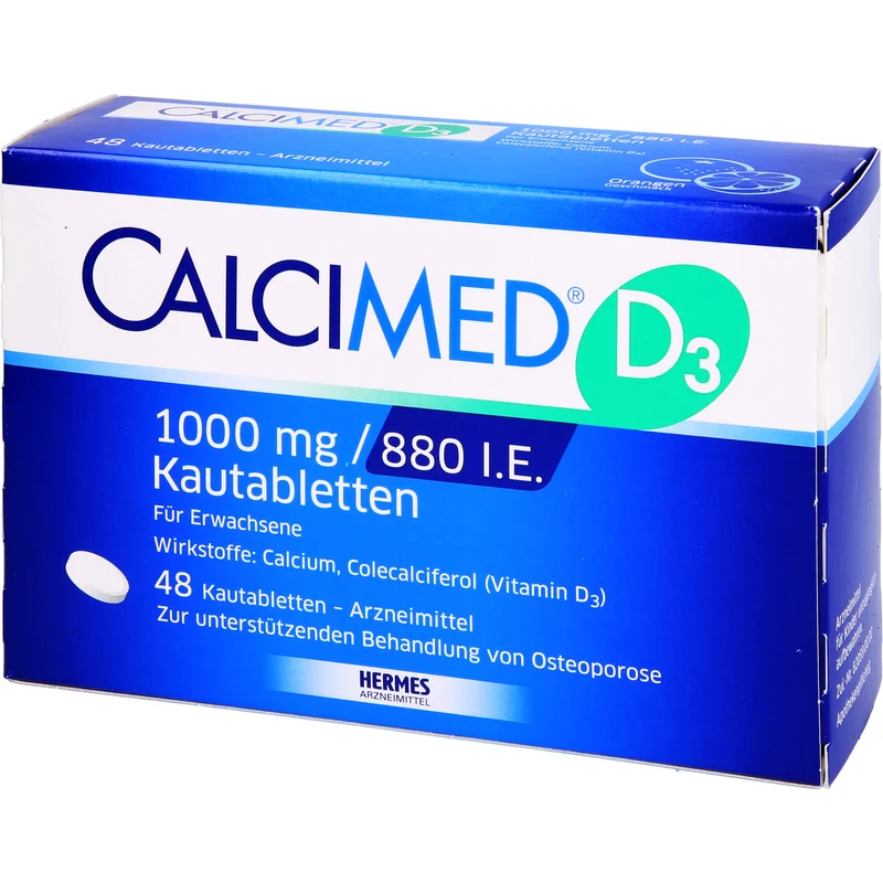 CALCIMED D3 1000 mg / 880 I.E. Kautabletten, 48 St. Tabletten