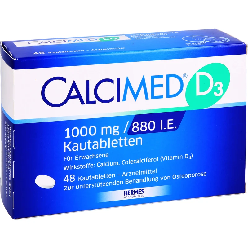 CALCIMED D3 1000 mg / 880 I.E. Kautabletten, 48 St. Tabletten