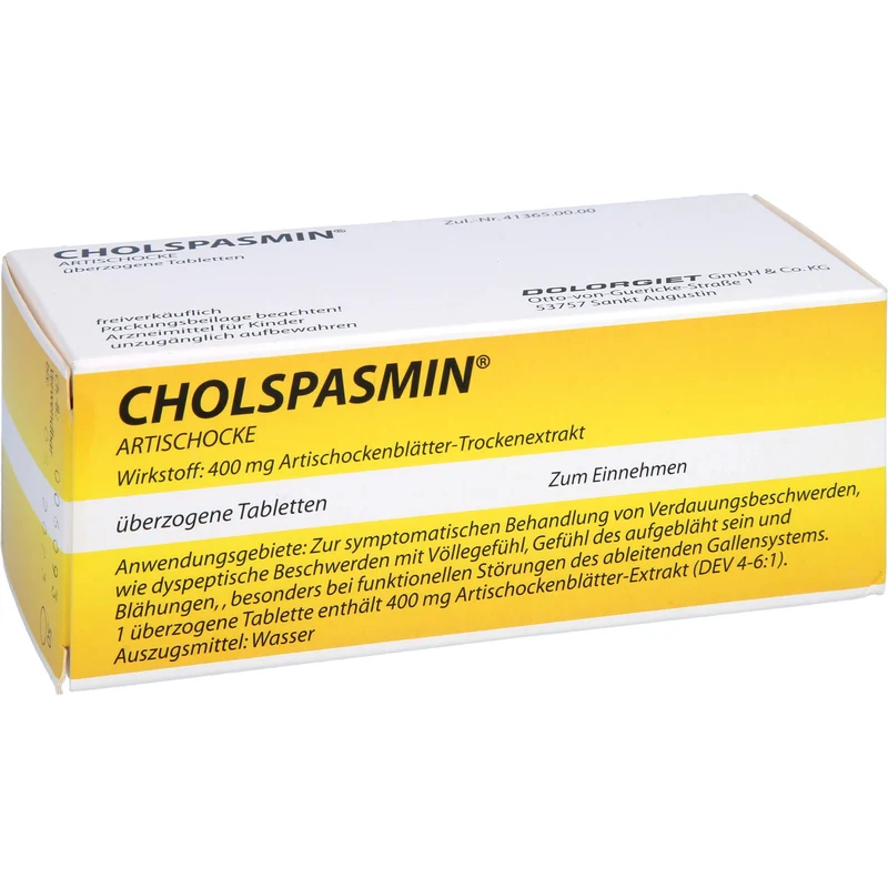 CHOLSPASMIN Artischocke, 50 St. Tabletten