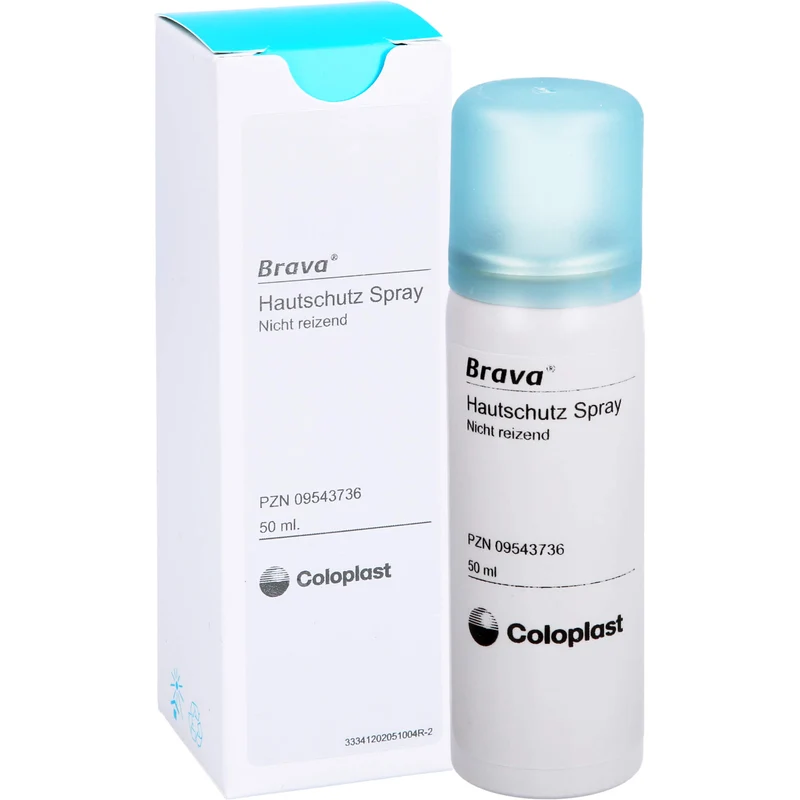 Brava Hautschutz-Spray zum Schutz der Haut vor Ausscheidungen und Haftmaterial, 50 ml Lösung