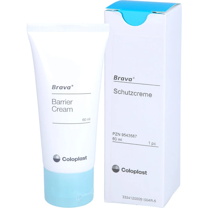 Brava Hautschutzcreme zur Unterstützung der Pflege wunder, trockener und irritierter Haut, 60 ml Creme