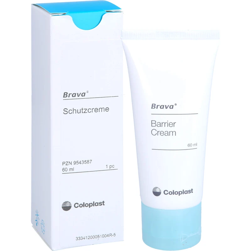 Brava Hautschutzcreme zur Unterstützung der Pflege wunder, trockener und irritierter Haut, 60 ml Creme