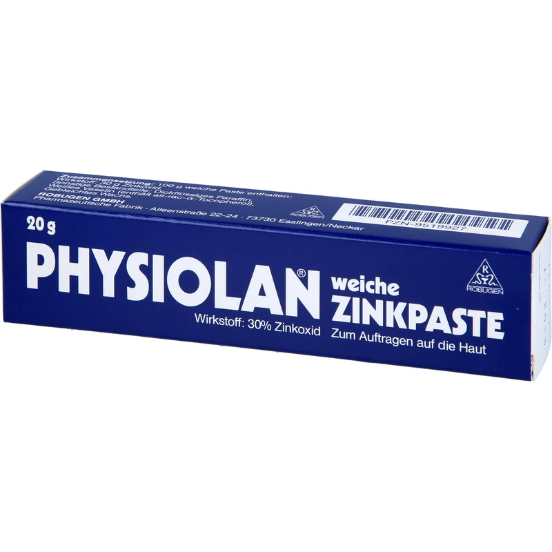 Physiolan weiche Zinkpaste, 20 g Creme