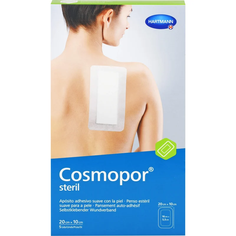 HARTMANN Cosmopor steril 20 x 10 cm selbstklebender Wundverband, 5 St. Pflaster