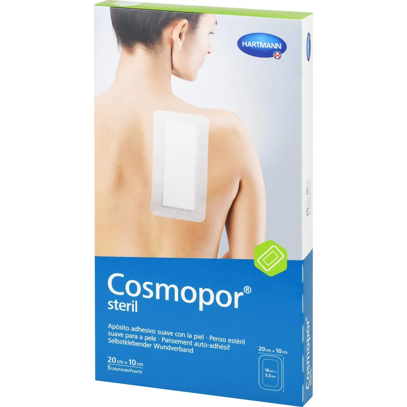 HARTMANN Cosmopor steril 20 x 10 cm selbstklebender Wundverband, 5 St. Pflaster