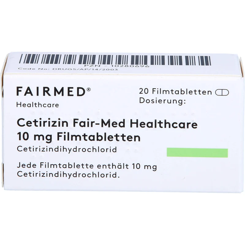 Cetirizin Fair-Med Healthcare 10 mg Filmtabletten bei Allergien, 20 St. Tabletten